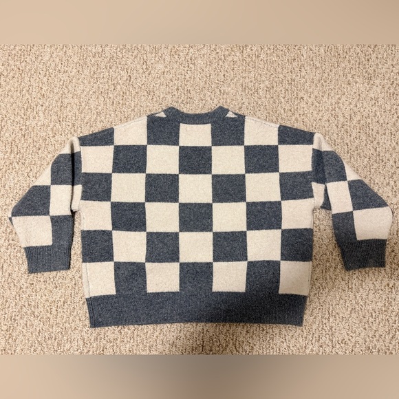 OAK + FORT Checkered Crewneck Sweater - Picture 5 of 5
